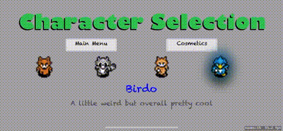 Character selection screen